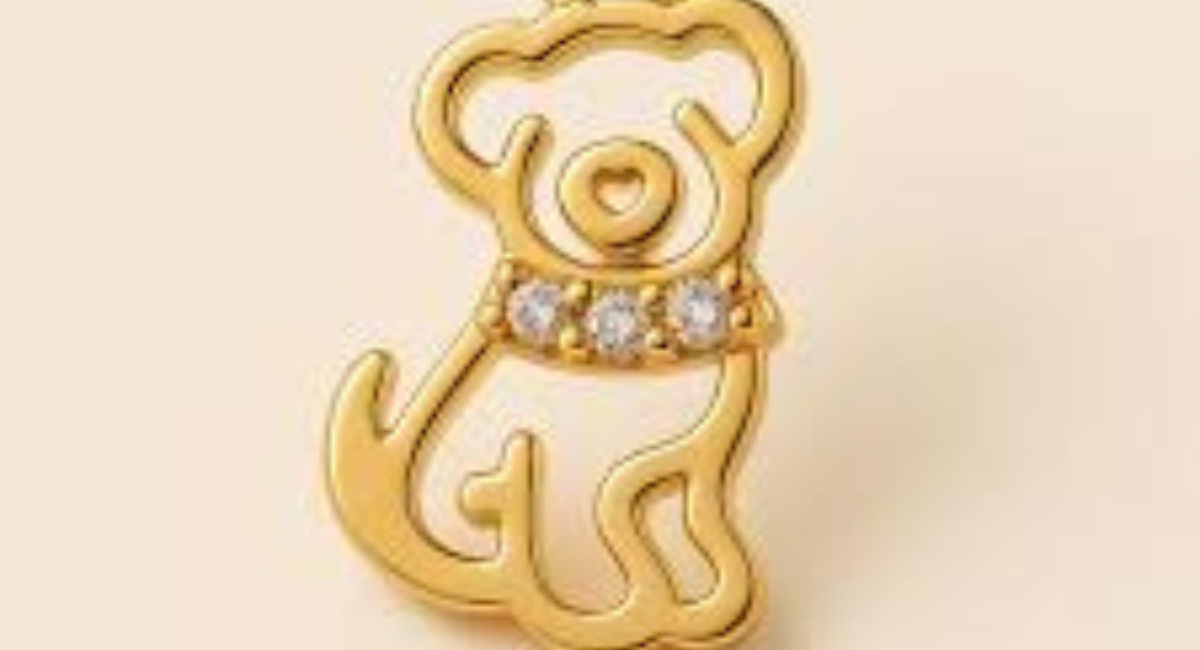 Pingente de Ouro com um Pet Gravado