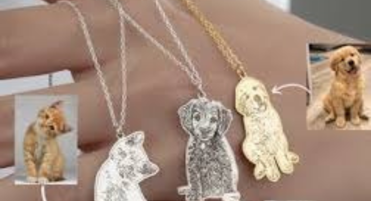 Pingente de Ouro com um Pet Gravado